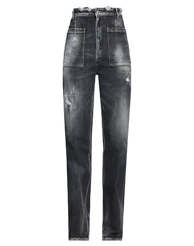 DONDUP Denim pants Black 98% Cotton, 2% Elastane