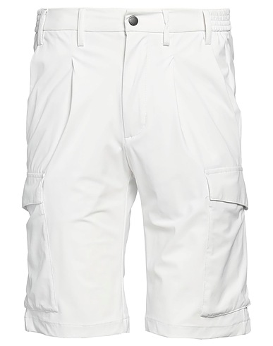 PEOPLE OF SHIBUYA Shorts & Bermuda Off white 80% Polyamide, 20% Elastane