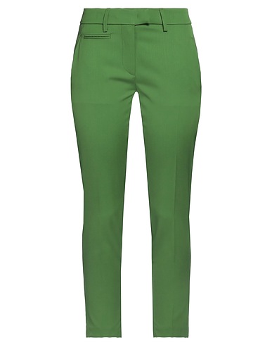 DONDUP Casual trouser Green 99% Virgin Wool, 1% Elastane