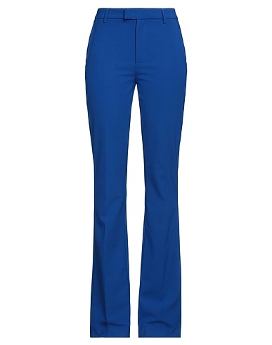 DONDUP Casual trouser Bright blue 53% Polyester, 43% Virgin Wool, 4% Elastane
