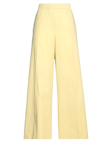 ANTONELLI Casual pants Pastel yellow 95% Cotton, 5% Elastane