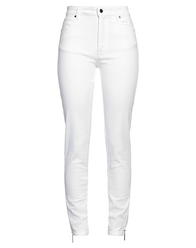 COSTUME NATIONAL Denim trousers White 98% Cotton, 2% Elastane