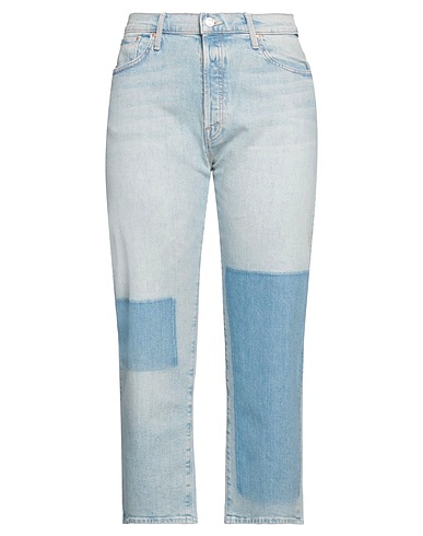 MOTHER Denim trousers Blue 98% Cotton, 2% Elastane