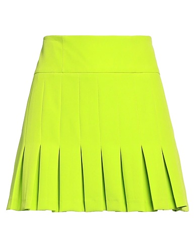 ACTUALEE Mini skirt Lime green 88% Polyester, 12% Elastane