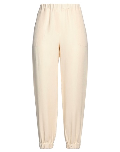 ANTONELLI Casual trouser Cream 44% Viscose, 32% Linen, 24% Cotton