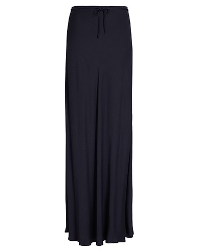 8 by YOOX Falda larga VISCOSE HIGH-WAIST MAXI SKIRT
 Negro 100% Viscosa