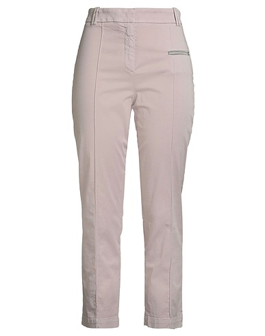 FABIANA FILIPPI Casual trouser Light pink 98% Cotton, 2% Elastane