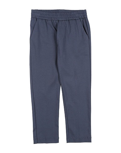 PAOLO PECORA Casual trouser Navy blue 65% Viscose, 30% Polyamide, 5% Elastane