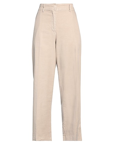 VIA MASINI 80 Casual trouser Sand 53% Linen, 45% Cotton, 2% Elastane