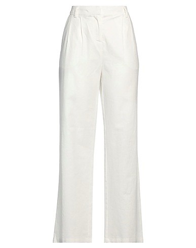 BARBOUR Casual trouser White 55% Linen, 45% Cotton