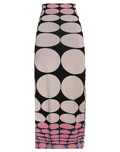 RABANNE Long skirt Black 82% Viscose, 18% Polyester
