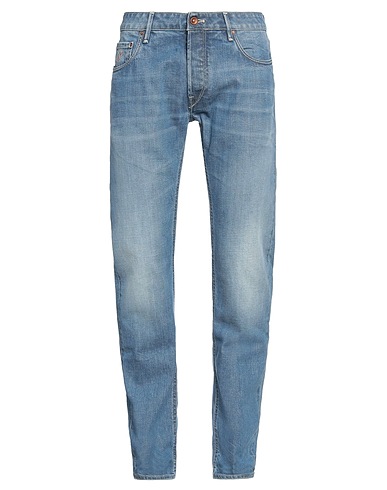 HAND PICKED Denim pants Blue 98% Cotton, 2% Elastane
