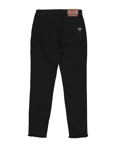 PLEASE Denim trousers Black 98% Cotton, 2% Elastane