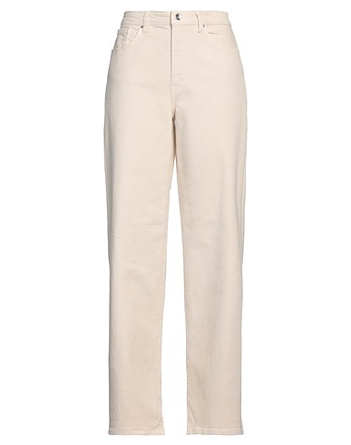 ONLY Denim trousers Beige 98% Cotton, 2% Elastane