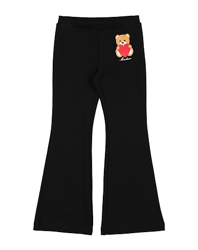 MOSCHINO KID Casual trouser Black 96% Cotton, 4% Elastane