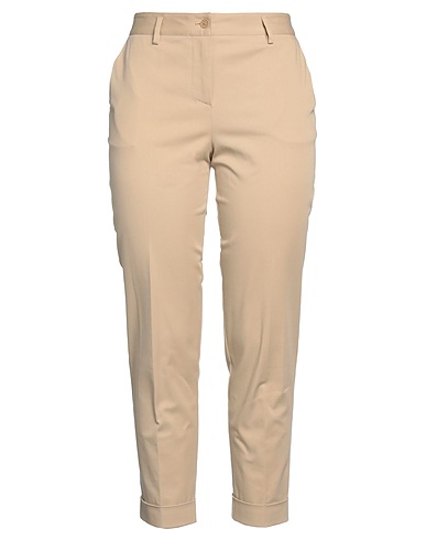 P.A.R.O.S.H. Casual trouser Beige 98% Cotton, 2% Elastane