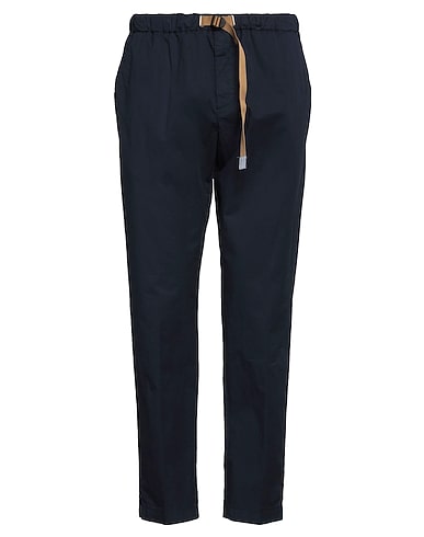 WHITE SAND Casual trouser Navy blue 97% Cotton, 3% Elastane