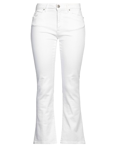 DONDUP Casual pants White 92% Cotton, 6% Elastomultiester, 2% Elastane