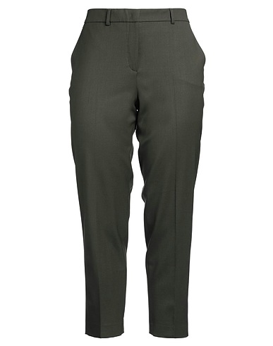 QL2  QUELLEDUE Casual trouser Dark green 97% Virgin Wool, 3% Lycra®