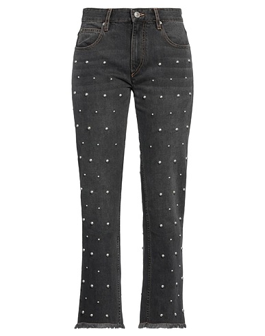 MARANT ÉTOILE Denim trousers Black 65% Polyester, 35% Cotton