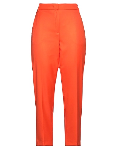 I BLUES Casual trouser Orange 67% Polyester, 29% Viscose, 4% Elastane