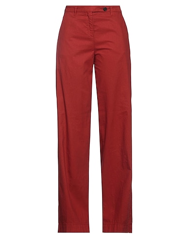 MASSIMO ALBA Casual pants Brick 73% Cotton, 27% Lyocell