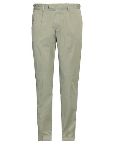 DEVORE INCIPIT Casual pants Military green 97% Cotton, 3% Elastane