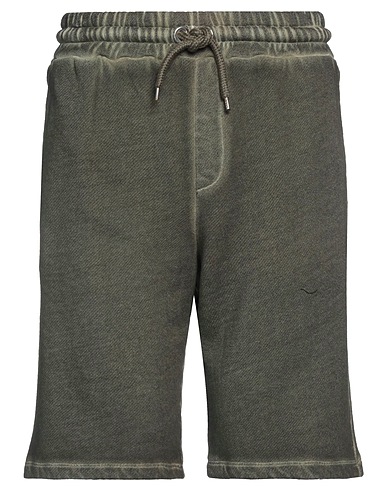 ROBERTO COLLINA Shorts & Bermuda Verde scuro 85% Cotone, 15% Nylon