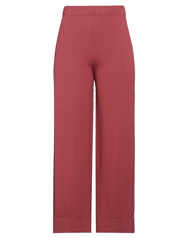 LIVIANA CONTI Casual trouser Brick red 65% Viscose, 35% Polyamide