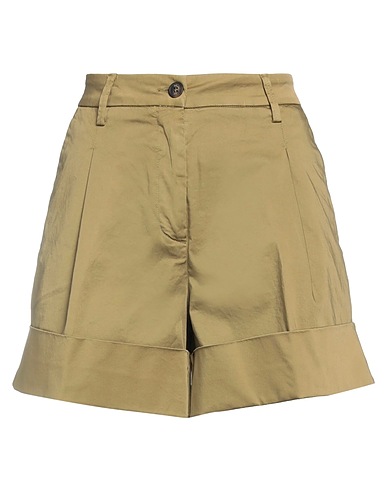FAY Shorts & Bermuda Military green 98% Cotton, 2% Elastane