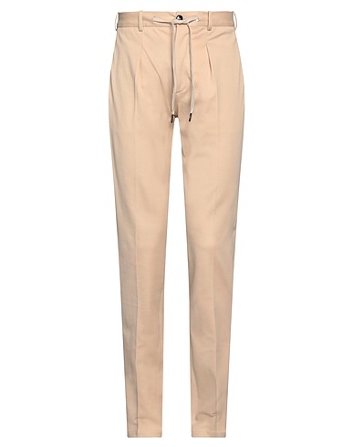 CIRCOLO 1901 Casual trouser Beige 97% Cotton, 3% Elastane