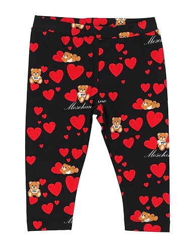 MOSCHINO BABY Leggings Nero 95% Cotone, 5% Elastan