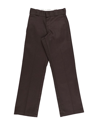DICKIES Casual trouser Dark brown 65% Polyester, 35% Cotton