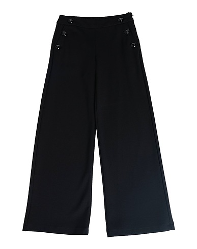 MOSCHINO TEEN Casual trouser Black 68% Viscose, 27% Polyamide, 5% Elastane