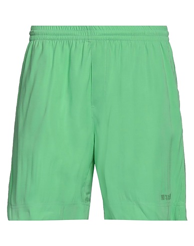 MSGM Shorts & Bermuda Verde 84% Viscosa, 16% Poliestere