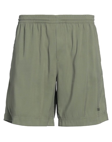MSGM Shorts & Bermuda Verde militare 84% Viscosa, 16% Poliestere