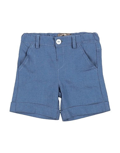 LITTLE BEAR Shorts & Bermuda Slate blue 100% Linen