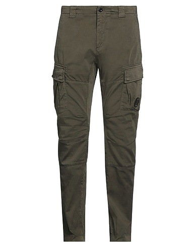 C.P. COMPANY Casual pants Military green 98% Cotton, 2% Elastane