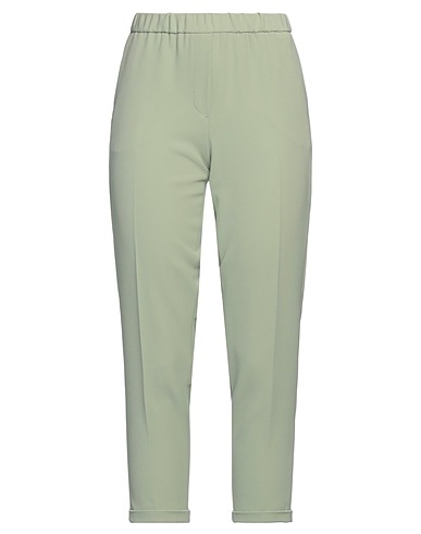 ANTONELLI Casual pants Sage green 94% Polyester, 6% Elastane