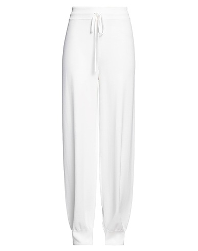 ERMANNO SCERVINO Casual trouser White 75% Viscose, 25% Polyamide
