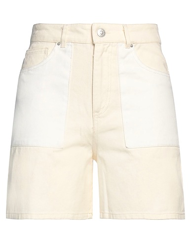 PIECES Shorts & Bermuda Cream 100% Cotton