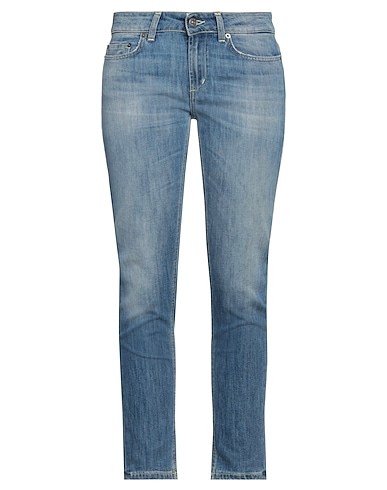 DONDUP Denim trousers Blue 89% Cotton, 11% Elastomultiester