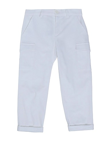 LALALÙ Casual pants Off white 98% Cotton, 2% Elastane