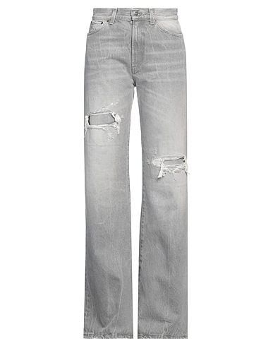 DONDUP Denim trousers Grey 100% Organic cotton