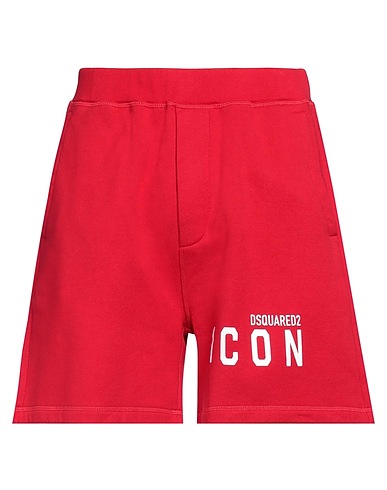 DSQUARED2 Shorts & Bermuda ICON Tomato red 100% Cotton