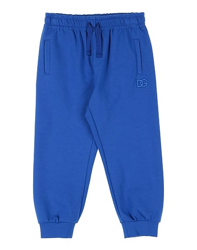 DOLCE&GABBANA Casual pants Bright blue 95% Cotton, 5% Elastane