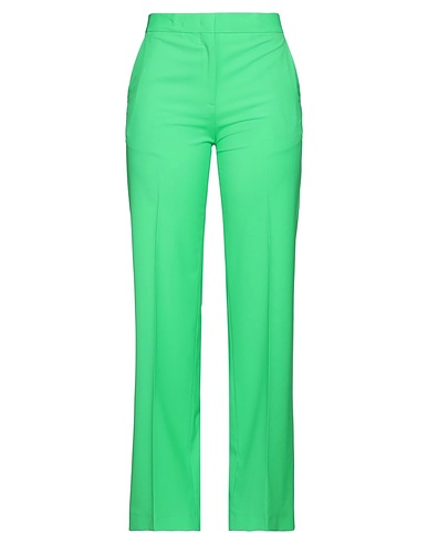 MSGM Casual trouser Lime green 96% Virgin Wool, 4% Elastane