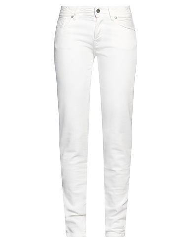 JACOB COHЁN Pantaloni jeans Off white 100% Cotone