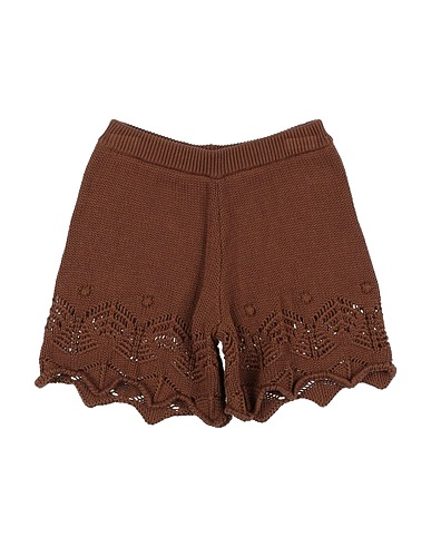 VICOLO Shorts & Bermuda Brown 50% Cotton, 50% Acrylic