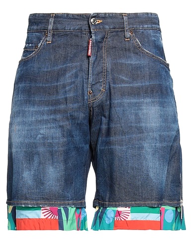 DSQUARED2 Denim shorts Blue 98% Cotton, 2% Elastane
